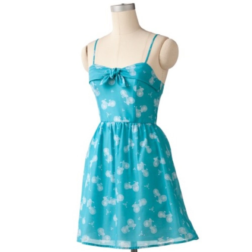 Light blue bicycle sundress